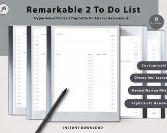Remarkable 2 Templates To Do List For Remarkable 1 & 2 Template