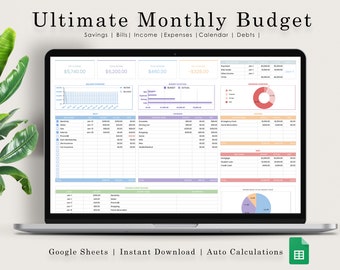 Google Sheets Budget Template, Google Sheets Budget, Budget Spreadsheet Google Sheets, Budget Google Sheets, Monthly Budget Google Sheets