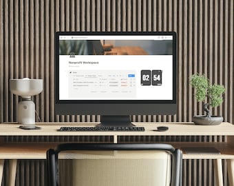 Nonprofit Notion Template, Nonprofit Notion Planner. Small Business Notion Template, Fundraising Tracker, Client Tracker, Finance Tracker