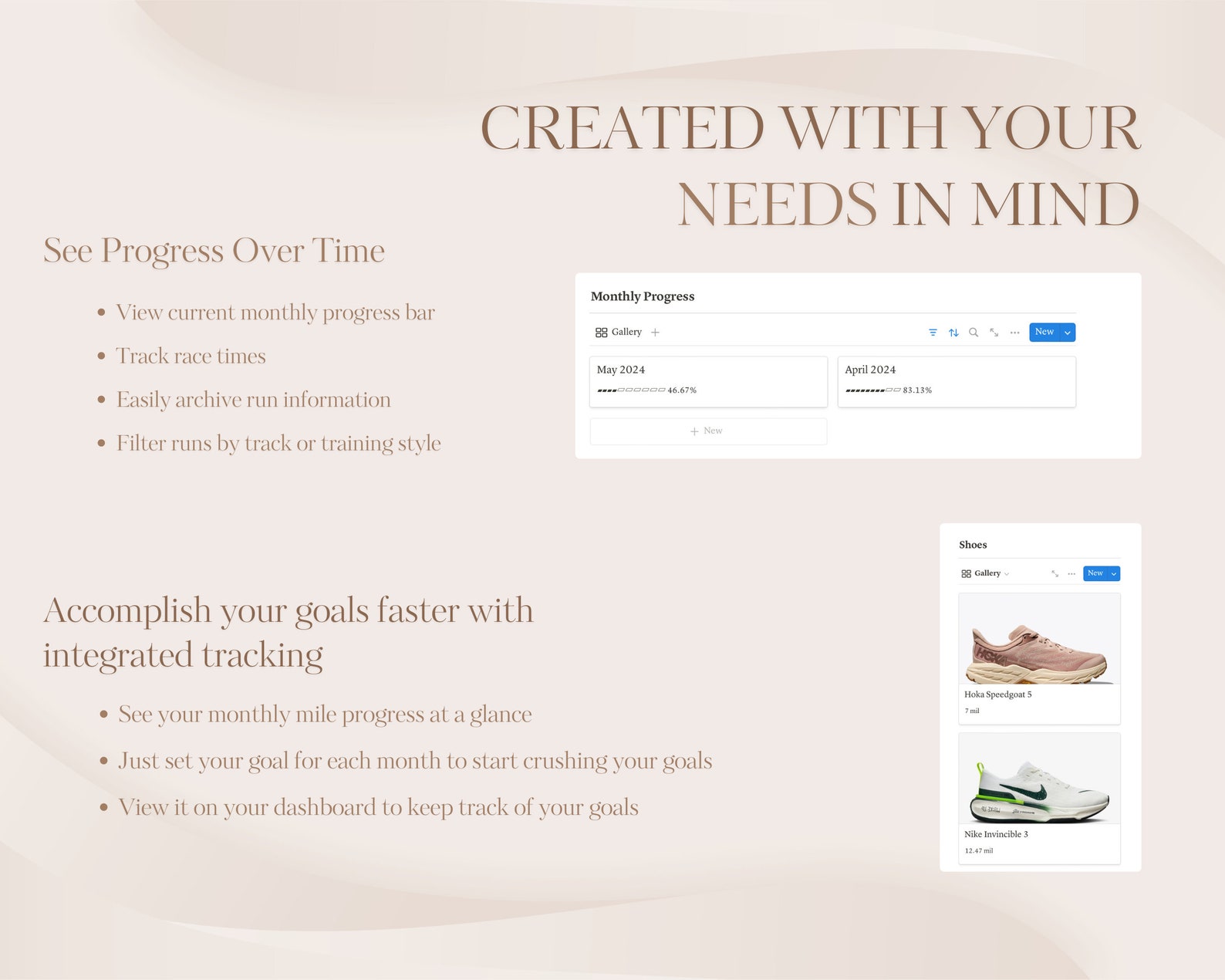 Running Notion Template, Running Journal Notion, Running Planner, All