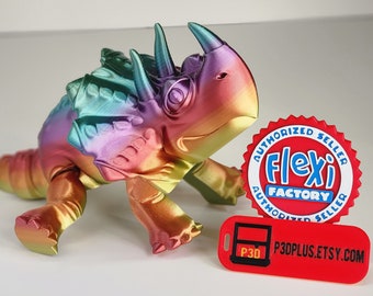 Flexi Triceratops Articulated 3D Printed