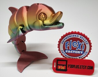 Flexi Dolphin Articulated 3D Printed