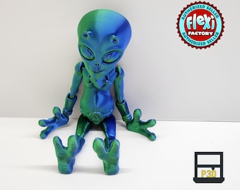 Flexi Factory Alien Articulated 3D Printed