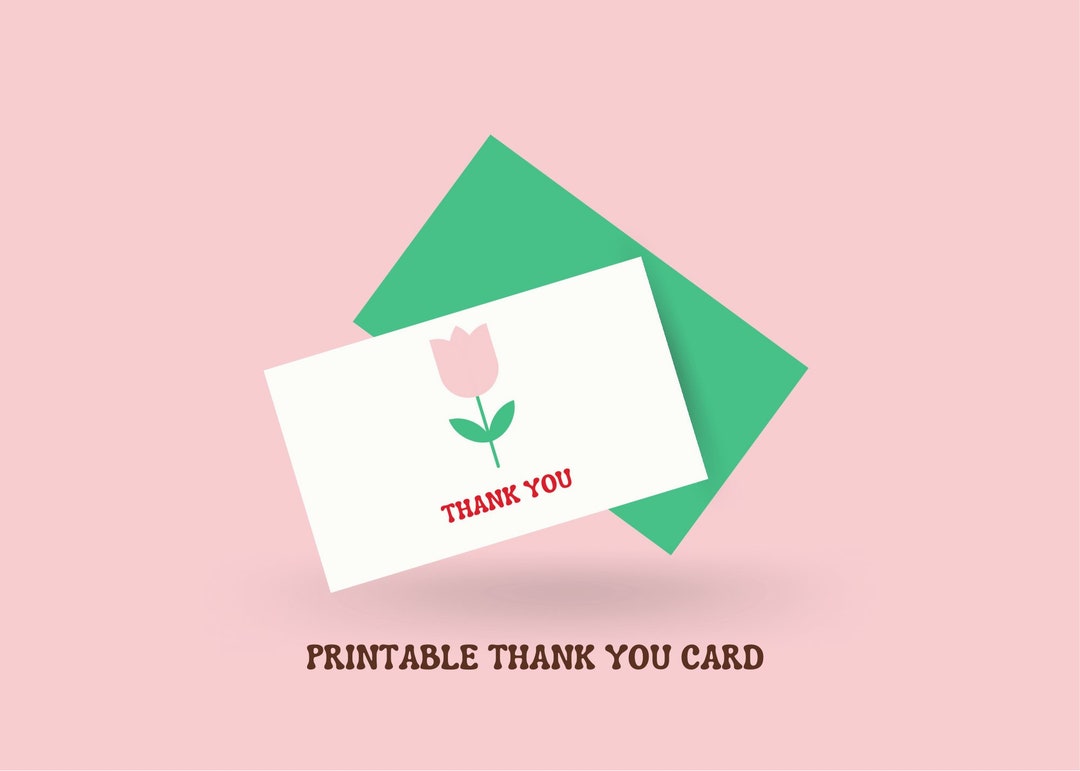 Printable Thank You Card / Instant Download - Etsy