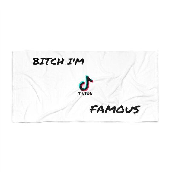 TIK TOK Beach Towel Etsy