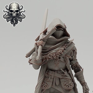 Fallen Knight Miniature inspired by Dark Souls 3D Printed Mini RealSteOne Dungeons and Dragons D&D Pathfinder Dark Fantasy Figure
