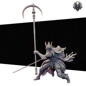 Cleanrot Knight Miniature (2 Versions) inspired by Elden Ring 3D Printed Mini RealSteOne Dungeons and Dragons Pathfinder D&D