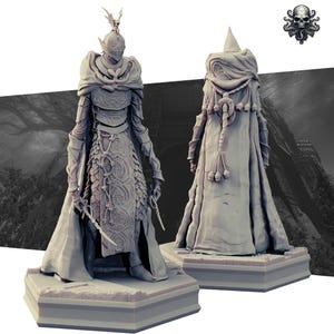 Fire Knight Miniature inspired by Elden Ring 3D Printed Mini RealSteOne Dungeons and Dragons Pathfinder D&D