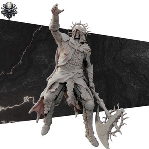 Death Knight Miniatures inspired by Elden Ring 2 Versions 3D Printed Mini RealSteOne Dungeons and Dragons D&D Pathfinder Figure