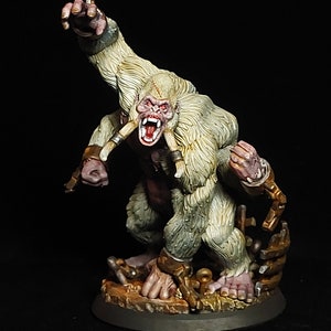 Girallon Miniature Giant Ape Gorilla Painted DnD Monster Mini FleshofGods Dungeons and Dragons D&D Pathfinder Figure