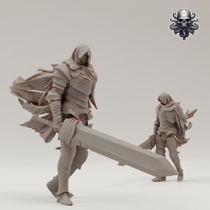 Forlorn Knight Miniature Evil Knight Mini inspired by Dark Souls 3D Print RealSteOne Dungeons and Dragons D&D Pathfinder Figure