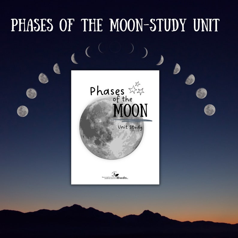 Phases Of The Moon Study Unit Digital Download Etsy