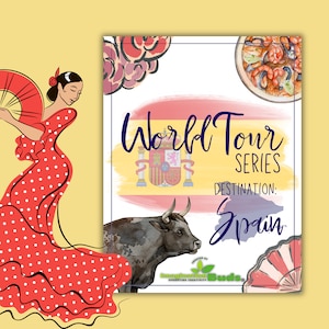 Spain Unit Study, Spanish Culture, Social Studies, Homeschool Printables, Learning Packet, Hands-on Worksheets