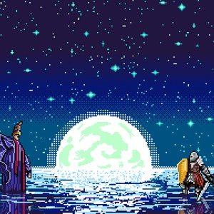 Elden Ring Rennala Fight Pixel Art 11"x14" Matte Print / 8.5" X 11" Glossy Print