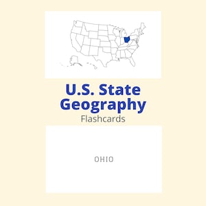Flashcards - US States Geography