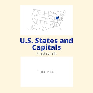 Flashcards - US States and Capitals