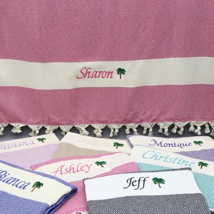 Personalized Turkish Towels, Turkish Towel, Handwoven Towel,40x70,Wholesale Towel,Wedding Gift,Peshtemal, 20x40,Bachelorette Party Favor image 7