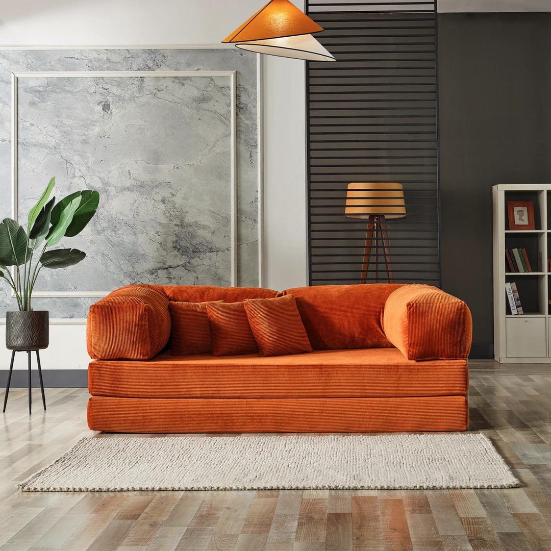 Modular Seating Options Soft Modern Corduroy Floor Seating, Soft Fabric Sofa, Modern Living ...