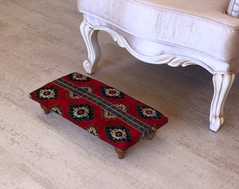 otomana decorativa, taburete reposapiés, taburete moderno, taburete de tocador, reposapiés, asiento para los pies, reposapiés, otomana rústica