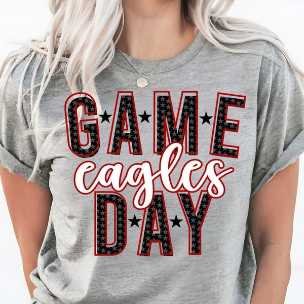 Eagles shirt Game Day Shirt Football Mom Shirt Sports Eagle Football Eagle Mascot School Spirit Shirts Sports Mom Dad Shirt Sports