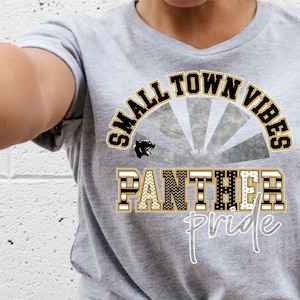 Panthers Shirt Custom Mascot Shirt School Spirit Tees Sports Shirt Game Day Panther Pride School Team Name Personalized Mascot T shirt Team