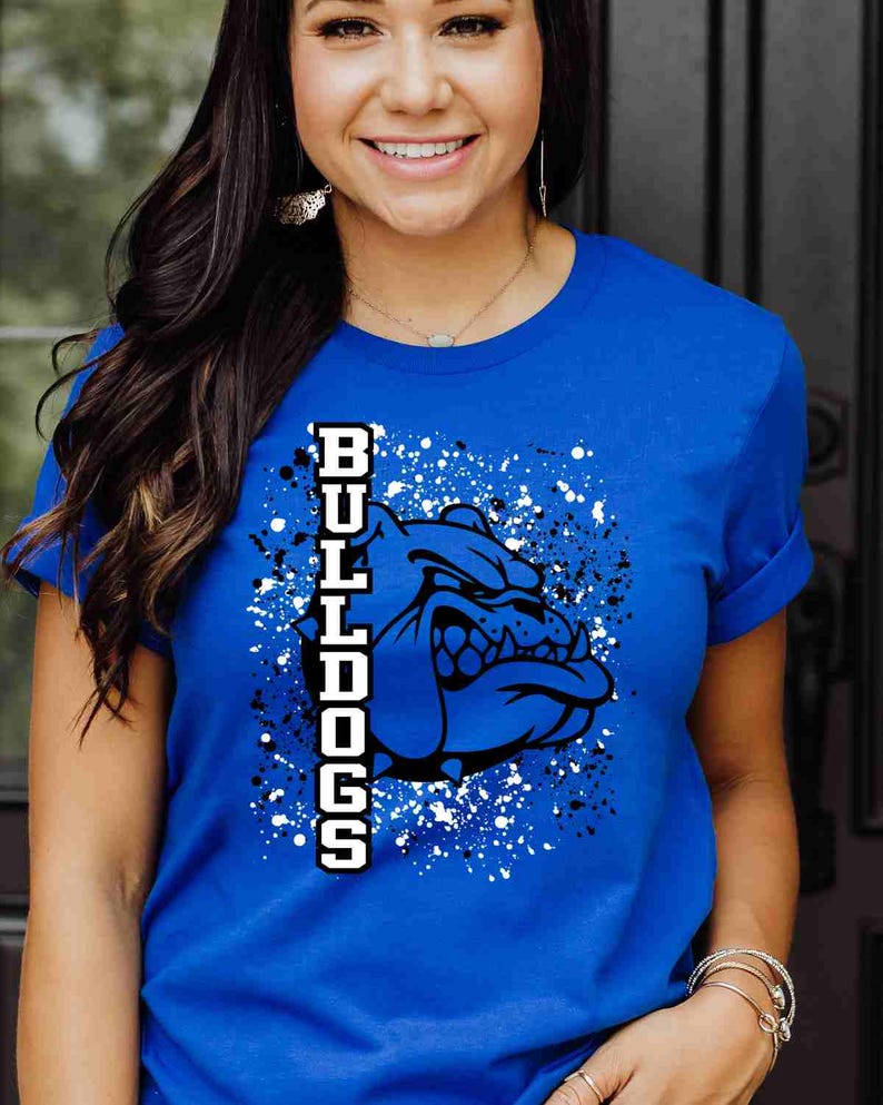 Bulldogs Shirt, Bulldog Mascot Shirt, Custom School Shirt, School Spirit Shirt, Sports Mom Shirt, Game Day Shirt, Mascot School Youth Shirt