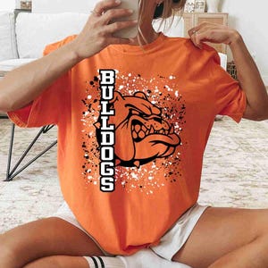 Bulldogs Shirt, Bulldog Mascot Shirt, Custom School Shirt, School Spirit Shirt, Sports Mom Shirt, Game Day Shirt, Mascot School Youth Shirt