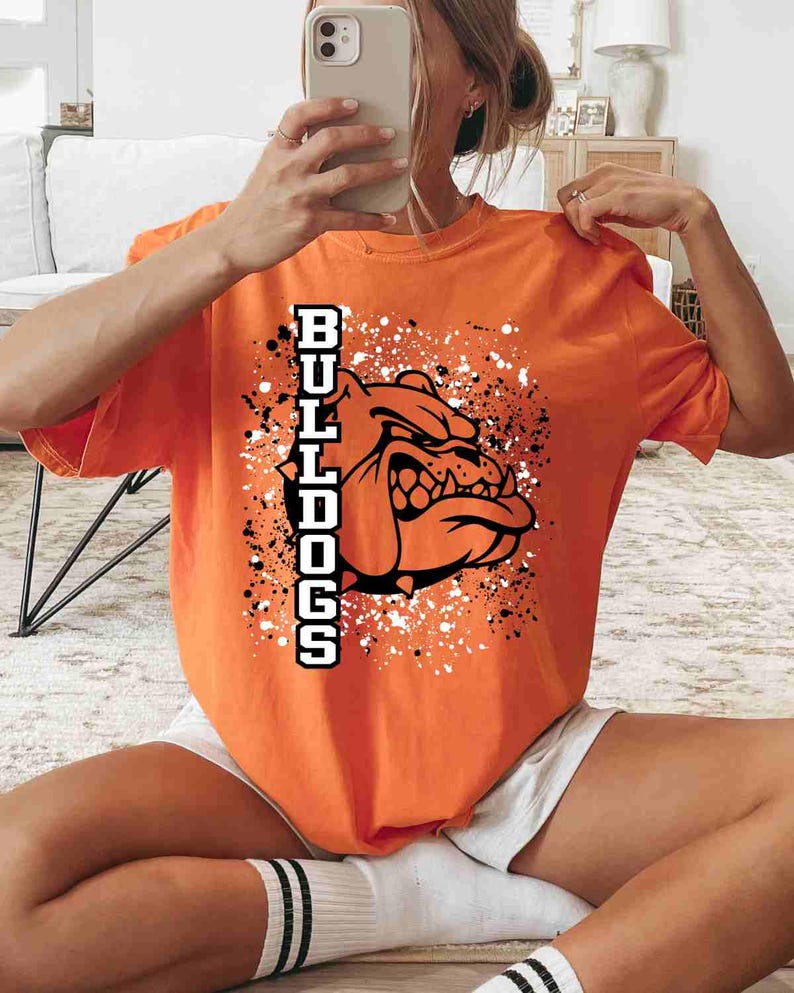 Bulldogs Shirt, Bulldog Mascot Shirt, Custom School Shirt, School Spirit Shirt, Sports Mom Shirt, Game Day Shirt, Mascot School Youth Shirt