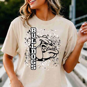 Bulldogs Shirt, Bulldog Mascot Shirt, Custom School Shirt, School Spirit Shirt, Sports Mom Shirt, Game Day Shirt, Mascot School Youth Shirt