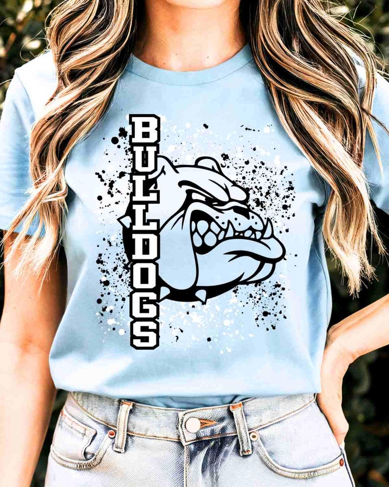 Bulldogs Shirt, Bulldog Mascot Shirt, Custom School Shirt, School Spirit Shirt, Sports Mom Shirt, Game Day Shirt, Mascot School Youth Shirt