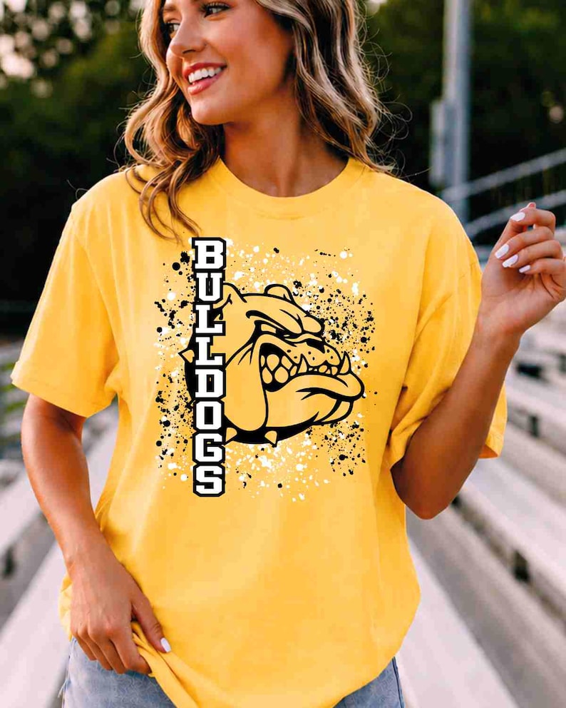 Bulldogs Shirt, Bulldog Mascot Shirt, Custom School Shirt, School Spirit Shirt, Sports Mom Shirt, Game Day Shirt, Mascot School Youth Shirt