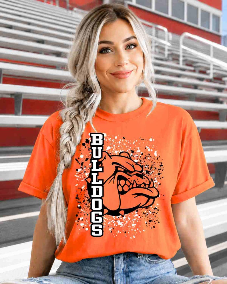 Bulldogs Shirt, Bulldog Mascot Shirt, Custom School Shirt, School Spirit Shirt, Sports Mom Shirt, Game Day Shirt, Mascot School Youth Shirt