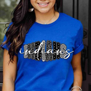 Indians Shirt Custom School Shirt Custom Mascot Shirt School Spirit Shirt Indians Cheer Shirt Indians Sweatshirt Indian Pride Shirt Game Day