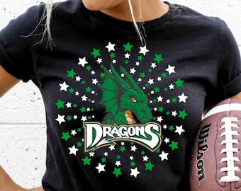 Dragons Shirt Custom Mascot Shirt Dragon Pride Shirt Print Dragons Tees School Spirit Tshirt Game Day Apparel Teacher Appreciation Gifts