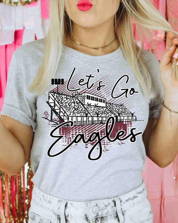 Eagles Shirt Custom School Shirt Custom Mascot Shirt Game Day Apparel Eagle Pride Shirt Football Shirt Maroon Eagles Shirt Customized