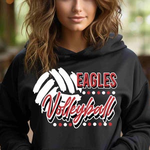 Eagles Volleyball Shirt Custom Volleyball Shirt Custom School Shirt Game Day Apparel Eagle Pride Shirt Volleyball Tees Eagles Sweatshirt