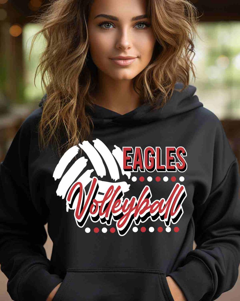 Eagles Volleyball Shirt Custom Volleyball Shirt Custom School Shirt Game Day Apparel Eagle Pride Shirt Volleyball Tees Eagles Sweatshirt