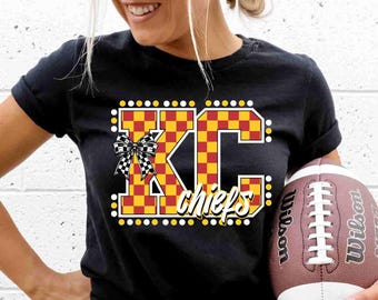 KC Chiefs shirt School Spirit Shirt Game Day Shirt Kansas City Football Shirt Football Mom Shirt Chiefs Sweatshirt Spirit Wear School Mascot