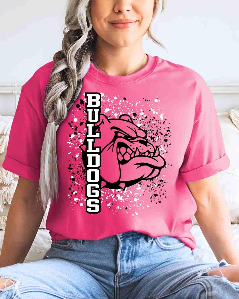 Bulldogs Shirt, Bulldog Mascot Shirt, Custom School Shirt, School Spirit Shirt, Sports Mom Shirt, Game Day Shirt, Mascot School Youth Shirt