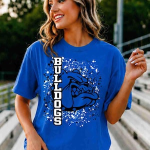 Bulldogs Shirt, Bulldog Mascot Shirt, Custom School Shirt, School Spirit Shirt, Sports Mom Shirt, Game Day Shirt, Mascot School Youth Shirt