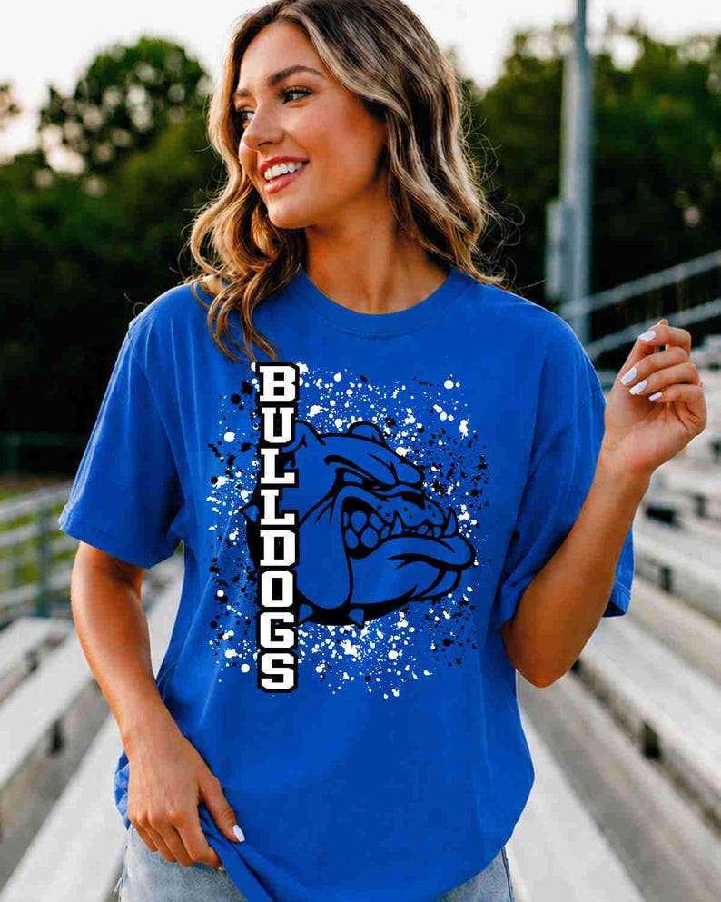 Bulldogs Shirt, Bulldog Mascot Shirt, Custom School Shirt, School Spirit Shirt, Sports Mom Shirt, Game Day Shirt, Mascot School Youth Shirt