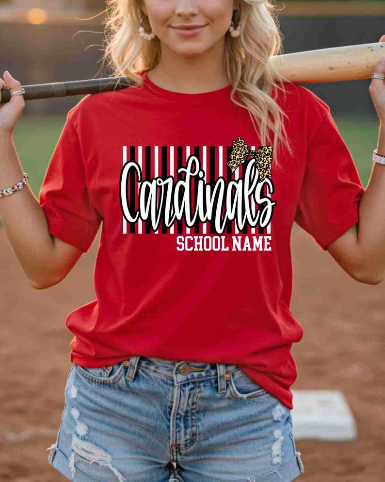Custom Mascot Shirt Custom School Shirt City Mascot Shirt Custom School Tees Elementary Teacher Shirt High School Teacher Leopard Bow Shirt
