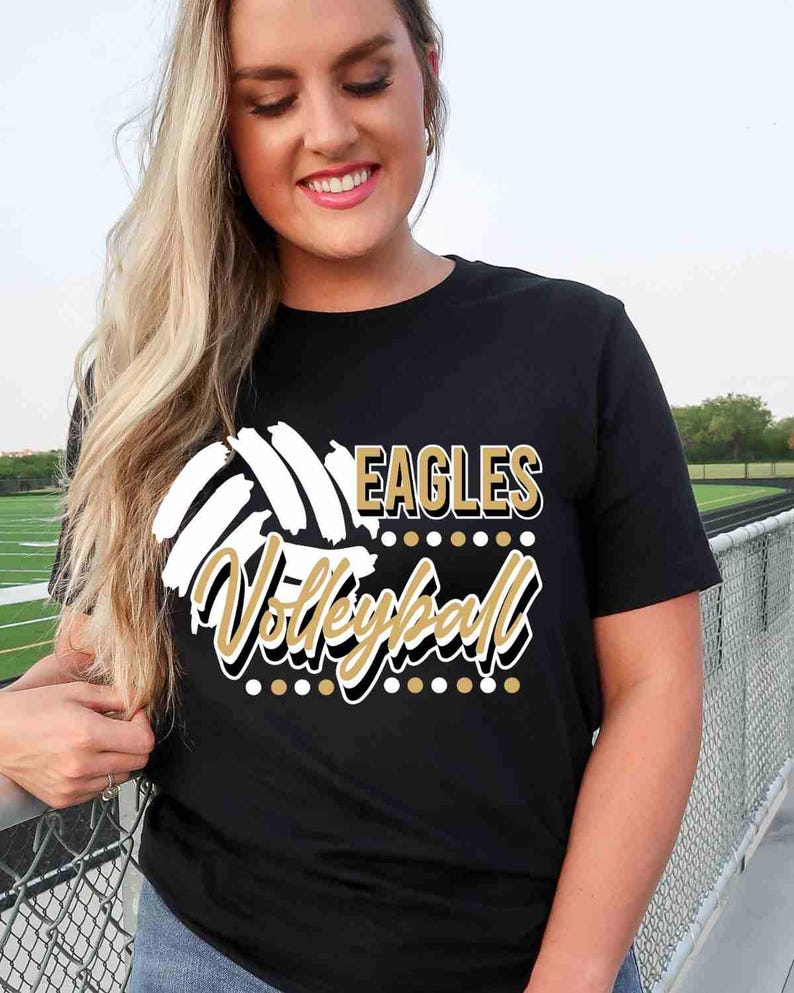 Eagles Volleyball Shirt Custom Volleyball Shirt Custom School Shirt Game Day Apparel Eagle Pride Shirt Volleyball Tees Eagles Sweatshirt