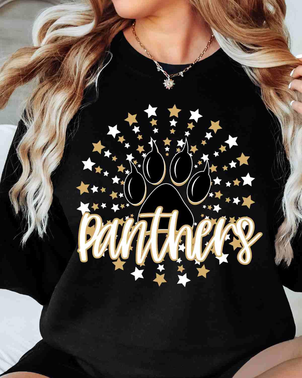 Panthers Shirt Custom Mascot Shirt Custom School Shirt School Spirit Shirt Panther Pride Shirt Game Day Shirt Sports Tees Mascot Shirts