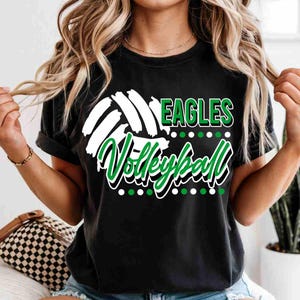 Eagles Volleyball Shirt Custom Volleyball Shirt Custom School Shirt Game Day Apparel Eagle Pride Shirt Volleyball Tees Eagles Sweatshirt