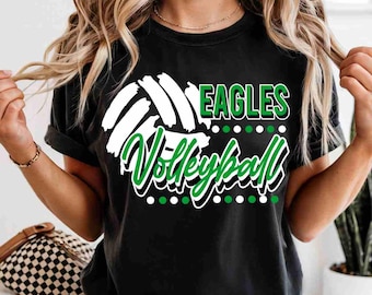 Eagles Volleyball Shirt Custom Volleyball Shirt Custom School Shirt Game Day Apparel Eagle Pride Shirt Volleyball Tees Eagles Sweatshirt