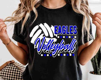 Eagles Volleyball Shirt Custom Volleyball Shirt Custom School Shirt Game Day Apparel Eagle Pride Shirt Volleyball Tees Eagles Sweatshirt