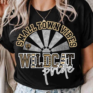 Wildcats Shirt Wildcat Pride Shirt Wildcats Windmill Shirt School Spirit Shirt Mascot Shirt Custom Mascot Shirt Sports Shirt Game Day Shirt
