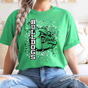 Bulldogs Shirt, Bulldog Mascot Shirt, Custom School Shirt, School Spirit Shirt, Sports Mom Shirt, Game Day Shirt, Mascot School Youth Shirt