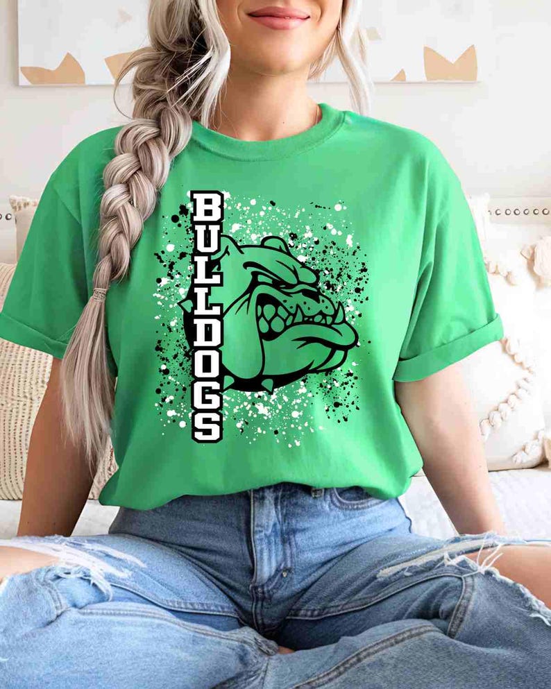 Bulldogs Shirt, Bulldog Mascot Shirt, Custom School Shirt, School Spirit Shirt, Sports Mom Shirt, Game Day Shirt, Mascot School Youth Shirt